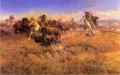 Lauf Buffalo Cowboy Indianer Westlichen Amerikanischen Charles Marion Russell